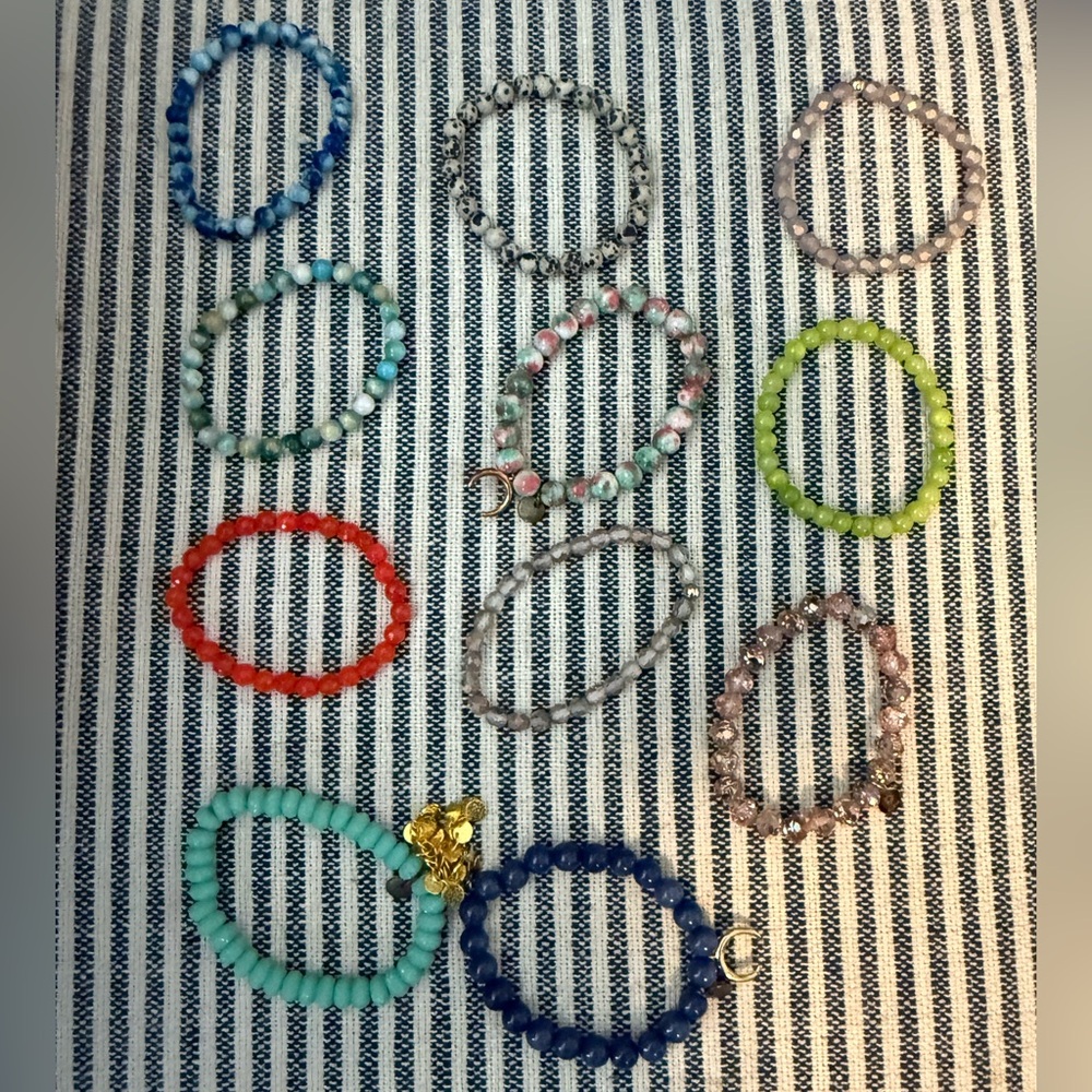 Sundrenched Colorful Beaded Bracelets Set
